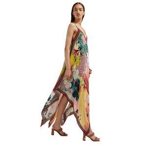 Bhanuni by Jyoti Floral Contrast Maxi Dress - XL - NWOT